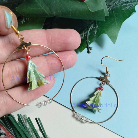 2024 Exclusive: Origami Christmas Tree Earrings