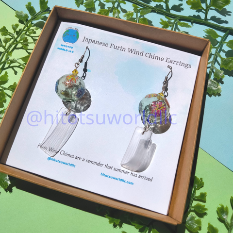 Gray Furin with Fireworks Earrings