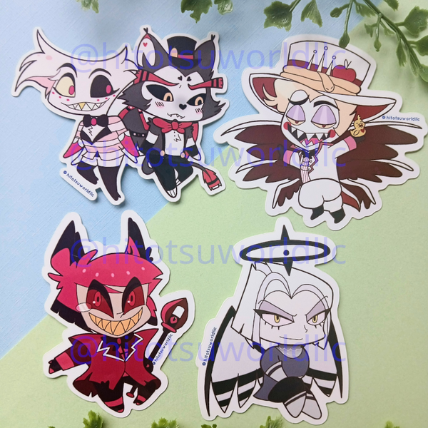 Hazbin Hotel Lute Stickers