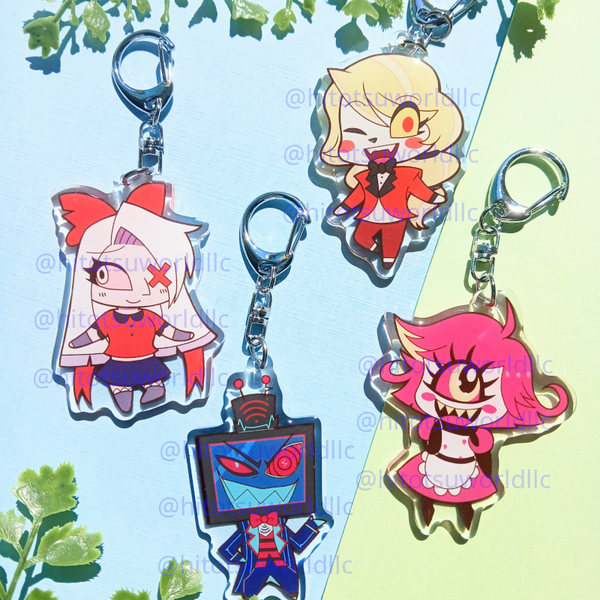 Hazbin Hotel Charlie Keychains