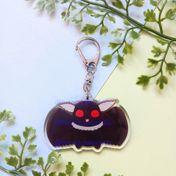 Kawaii Chibi Mothman Keychains