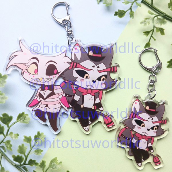 Hazbin Hotel Husk Keychains