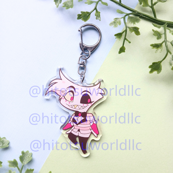 Hazbin Hotel Angel Keychains