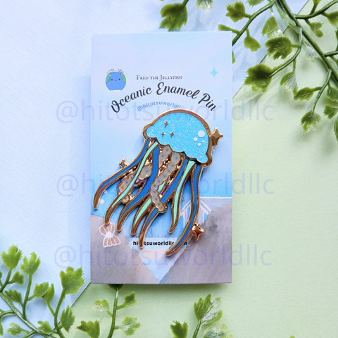 Fred the Jellyfish Enamel Pin