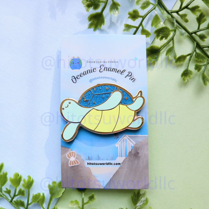 Steve the Sea Turtle Enamel Pin