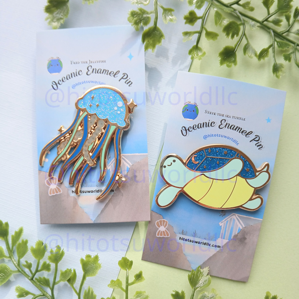 Fred the Jellyfish Enamel Pin