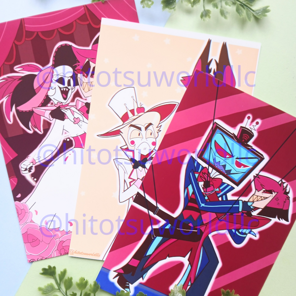 Hazbin Hotel Alastor x Rosie RadioRose Prints