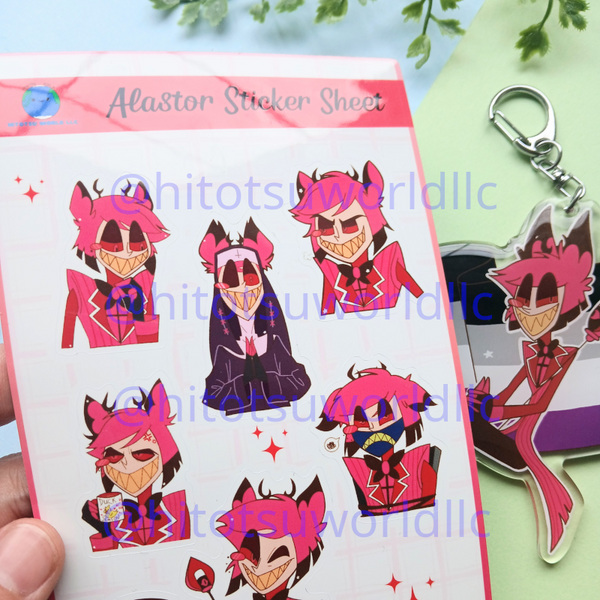Hazbin Hotel Alastor Sticker Sheets