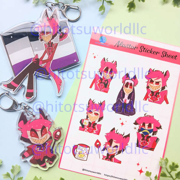 Hazbin Hotel Alastor Sticker Sheets
