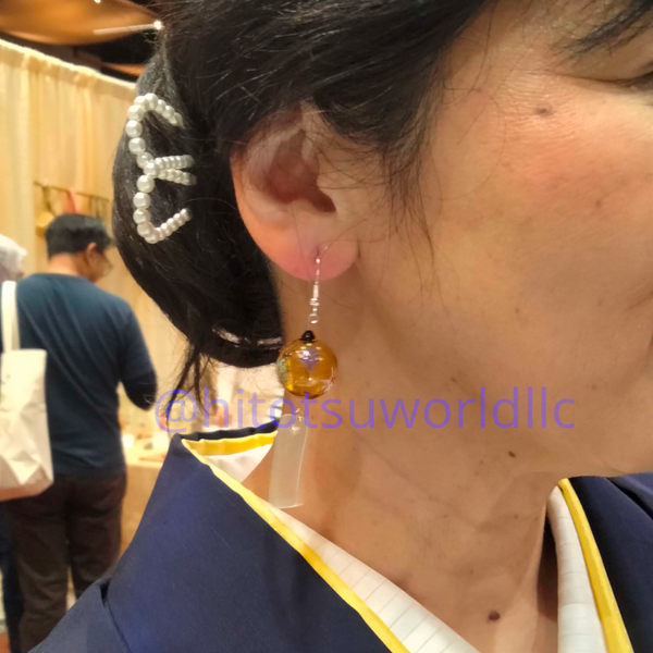 Blue Furin with Koi Fish Earrings Version 1
