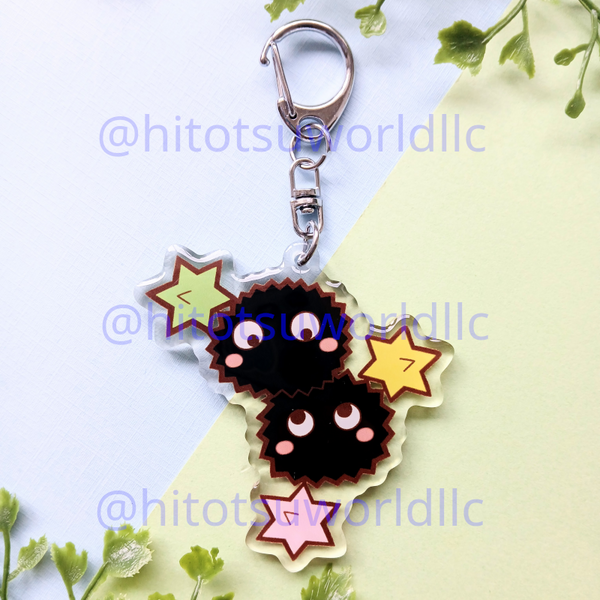 Ghibli Soot Sprite Keychains