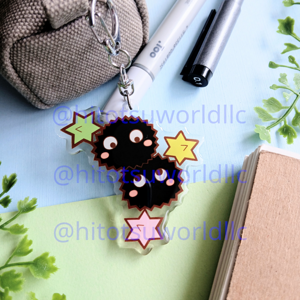 Ghibli Soot Sprite Keychains