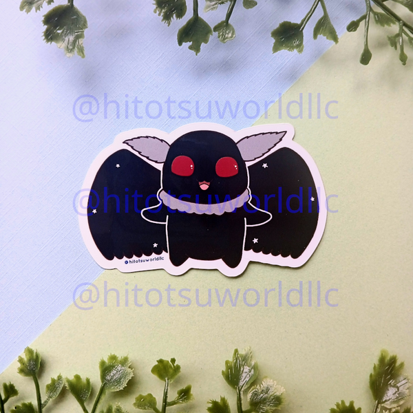Spoopy Mothman Stickers