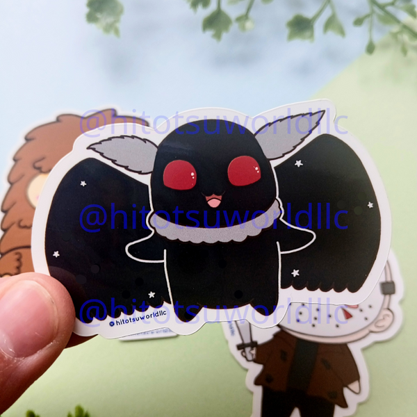 Spoopy Mothman Stickers