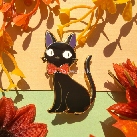 Charming Black Cat Enamel Pins