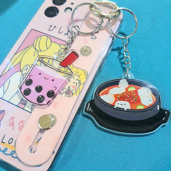 Korean Tofu Soup Soon Dubu Keychain