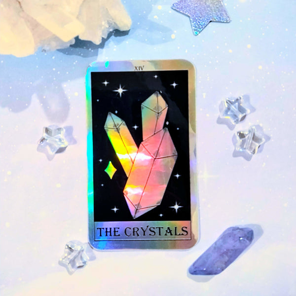14. Holographic "The Crystals" Tarot Card Stickers