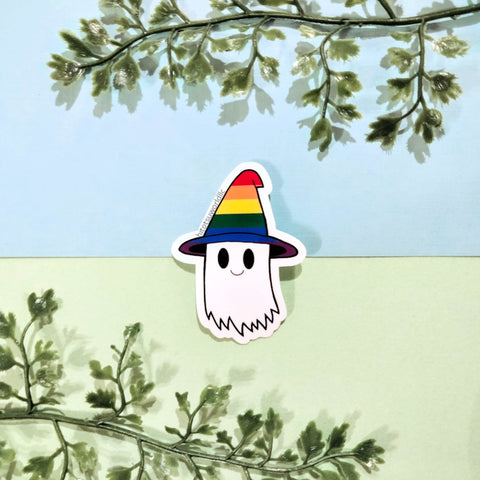 Gay Pride Ghost Stickers
