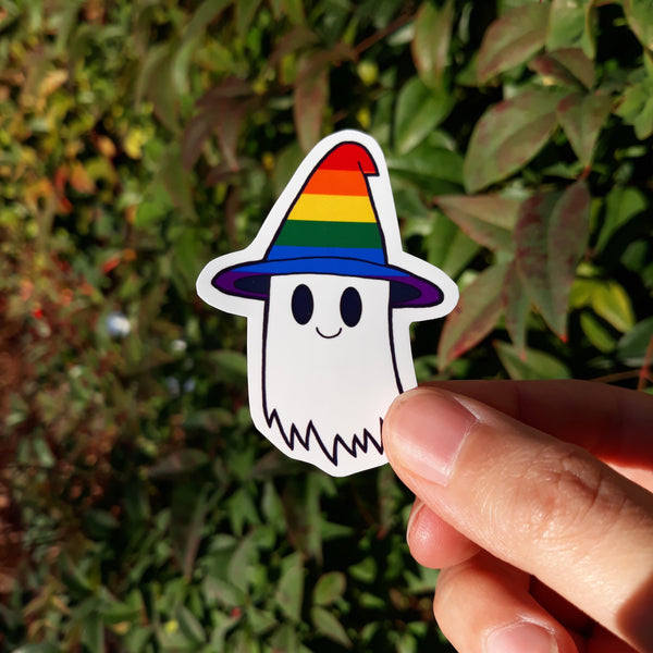 Waterproof Gay Pride Ghost Stickers