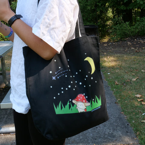 Tommy the Mushroom Boi Night Time Version Tote Bag