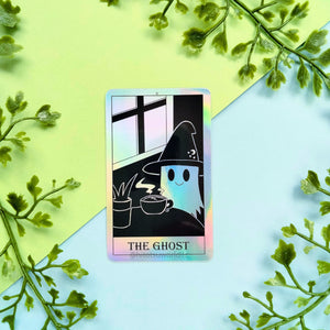 00. Holographic "The Ghost" Tarot Card Stickers
