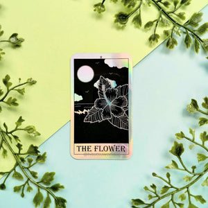 02. Holographic "The Flower" Tarot Card Stickers