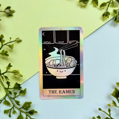 06. Holographic "The Ramen" Tarot Card Stickers