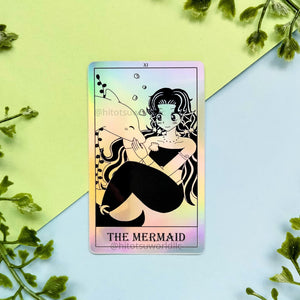 11. Holographic "The Mermaid" Tarot Card Stickers