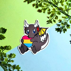 Pansexual Pride Dragon Stickers